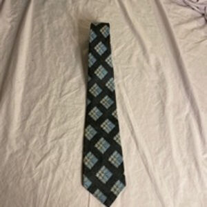 Dino Orsini Men’s Necktie Gray Blue Patterned Classic Tie – 50” Long